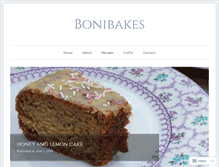 Tablet Screenshot of bonibakes.com